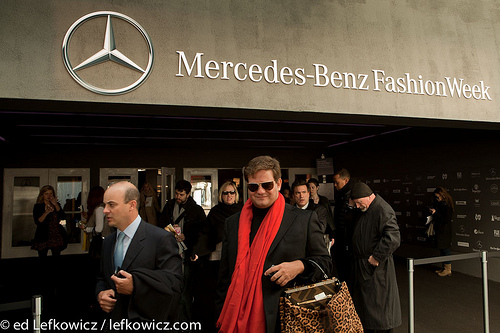 Valentine's Day red at New York's Mercedes Benz Fashion Week
