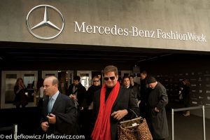 Valentine's Day red at New York's Mercedes Benz Fashion Week