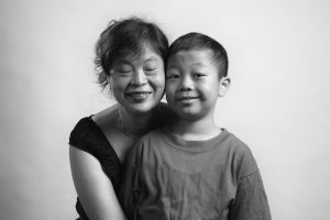 An Asian mother and son for Flashes of Hope
