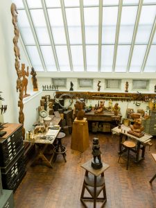 Chaim Gross's sculpture studio, preserved in the Renee and Chaim Gross Foundation in Greenwich Village.