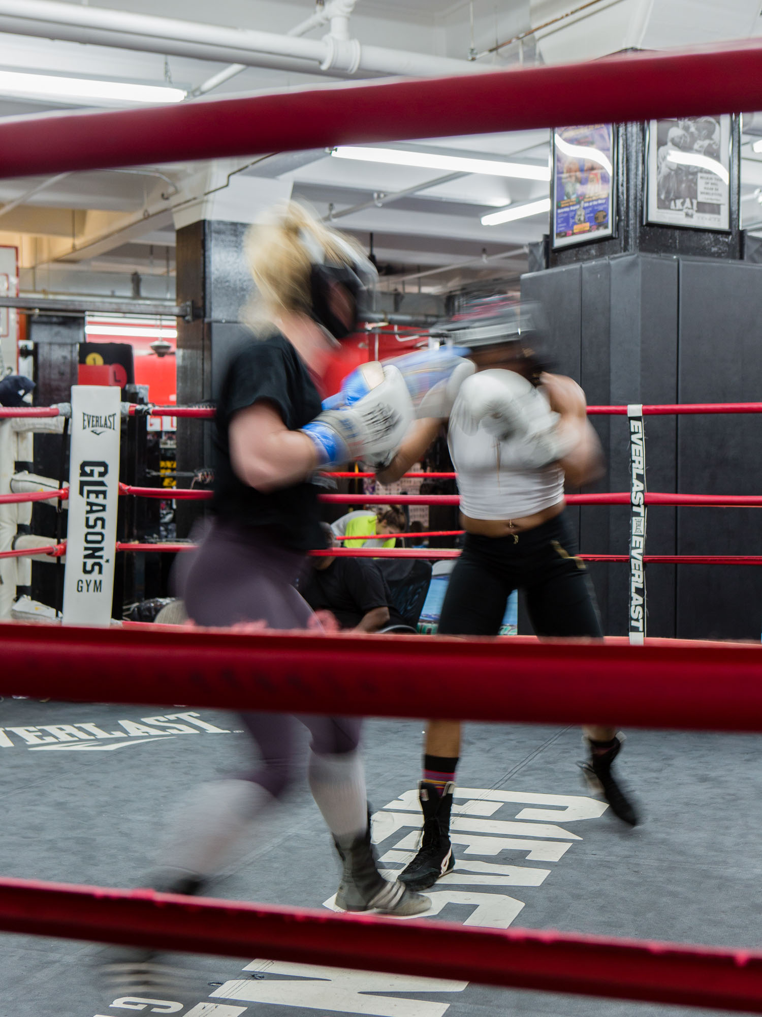 Boxers training in Sunny's Gym in Brooklyn's DUMBO.
