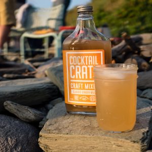 Cocktail Crate Ginger Mule mixer at a beach picnic in Rhode Island. Photographed for Edible Queens magazine.