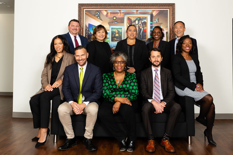 Group photo of a nonprofit board and staff