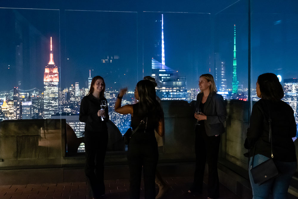 New York City skyline from the Rainbow Room, Rockefeller Center