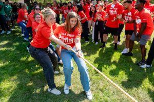 Tug of war team at Rutgers New Jersey Medical School